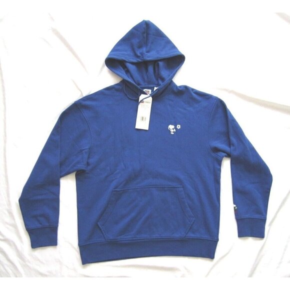 New W/ Tag 2020 Levi's x Peanuts Relaxed Snoopy Blue Pullover Hoodie Size M - Picture 1 of 8